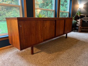 Mid Century Walnut Credenza