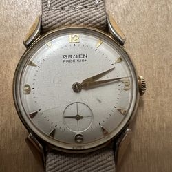 Vintage 1950s Gruen Precision – Mechanical Wind – Working Condition