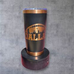 Dallas Football 20oz Engraved Tumbler Magnetic Lid 