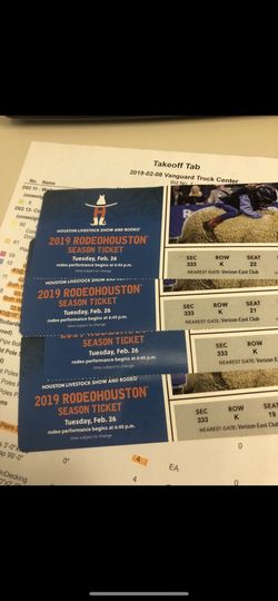 Tickets for the Houston Rodeo (Prince Royce)