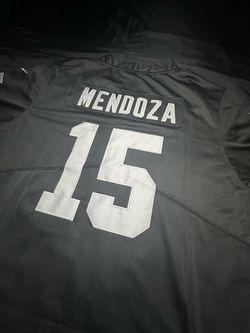 Mendoza #15 Black Football Jersey