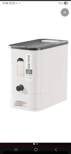 Zuocheng rice dispenser container 5Kg (11 lbs) , food storage, cat dog food