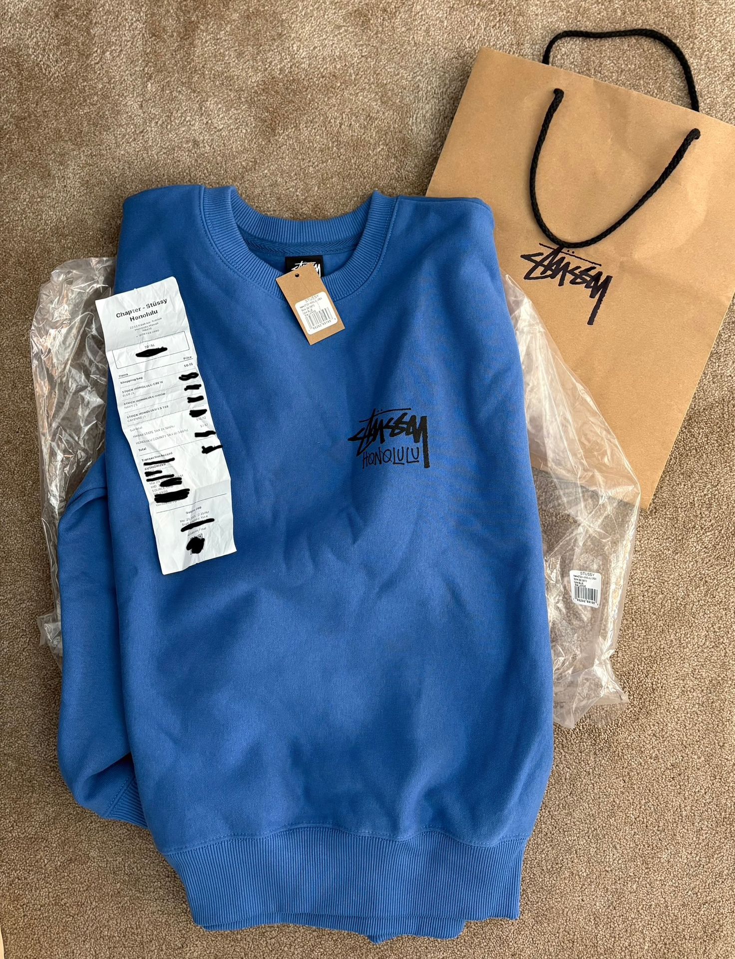 Stussy Large Honolulu Exclusive Blue