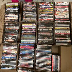 Tons of DVDs for sale or trade.