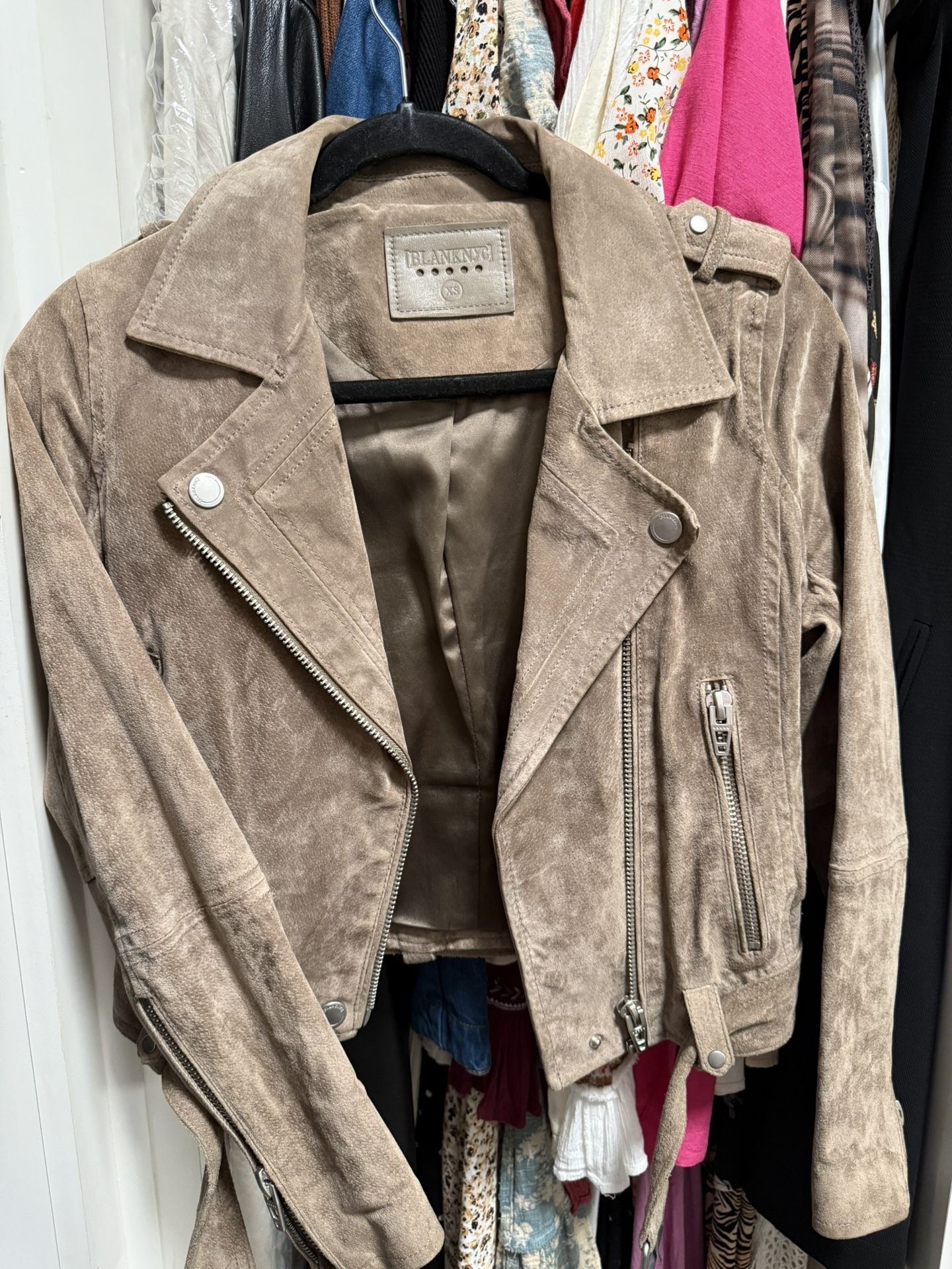 BLANKNYC Suade Moto Jacket XS