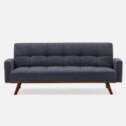 Warehouse Sales For 100% New Brand 78.7 Inches Wide Cushion Back Convertible Sofa