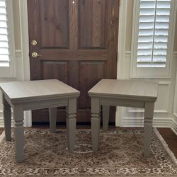 Beautiful Neutral End Table Set