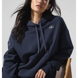Alo Navy Blue Hoodie