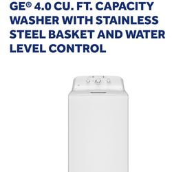 GE WASHER WHITE