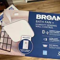Broan Bath Fan + Humidity Sensing Wall Control