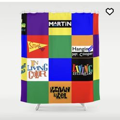 90s Nostalgia Shower Curtain