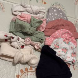 Newborn To 3 Months Headbands Beanies