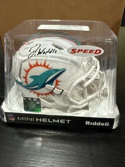 Jaylen Waddle Signed Mini Helmet