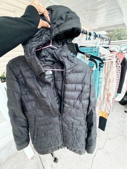 The North Face Black Puffer Jacket with Hood