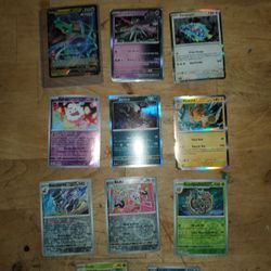 Pokemon cards Rayquaza, Iron Iron Valiant +