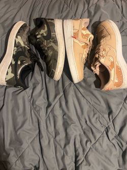 Nike Air Force camo – 2 Pairs (NO BOX & USED)
