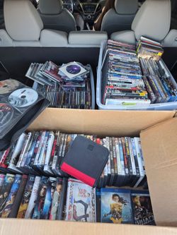 250+ DVD MOVIES & MUSIC CD'S
