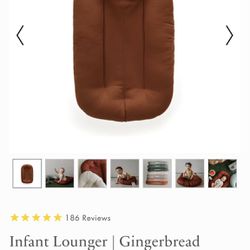 Brand NEW Snuggle Me Infant lounger- Gingerbread Color