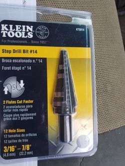 Step drill bit #14