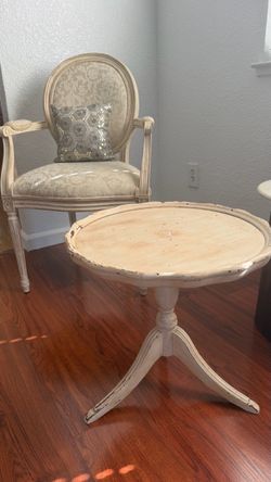 chair and table
