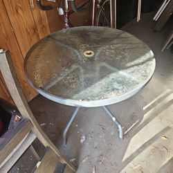 Glass Patio Table