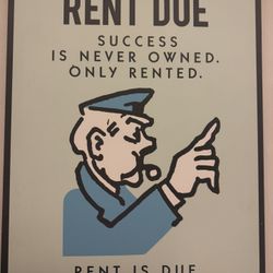 Monopoly Printed Canvas