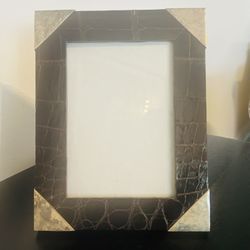 Genuine, Leather And Sterling Frame