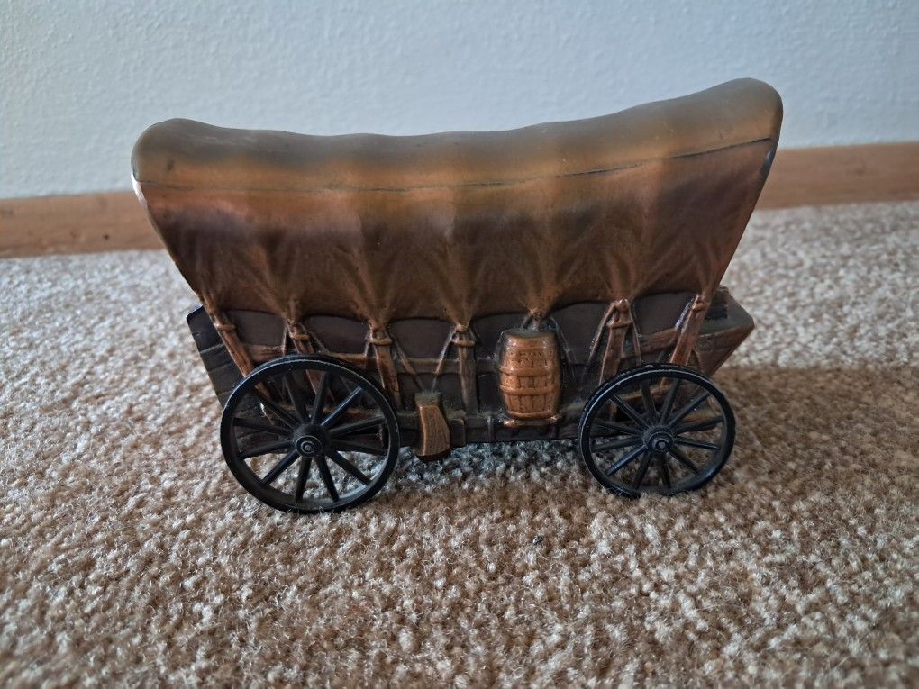 Vintage Collectible Covered Wagon Bank