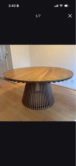 Scandinavian Designs Alessia Mid Century Modern Teak Wood Dining Table Very Good Condition
