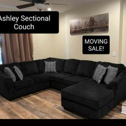 Gray Sectional Couch Sofa With Chaise 