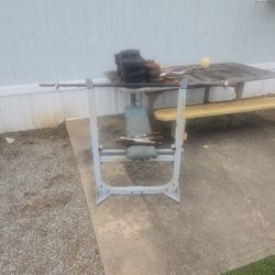 Weights bar bench 