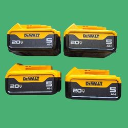 Dewalt 20v 5Ah Batteries 55 Each 