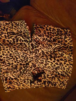 Leopard Print Mini shorts