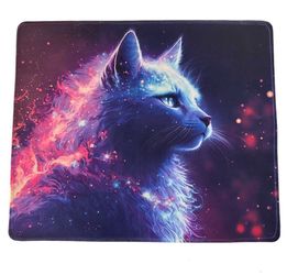 Galaxy Cat Mouse Pad 12x10 Inch Gaming Mouse Pad Space Nebula Desk Mat