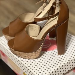 Brown Leather Heels