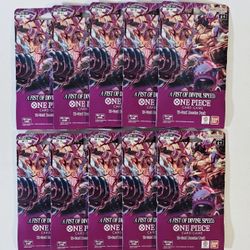 TCG  One Piece  A Fist Of Divine Speed OP-11 Sleeved Booster Packs NEW