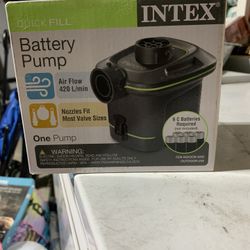 Battery Pump Never Used