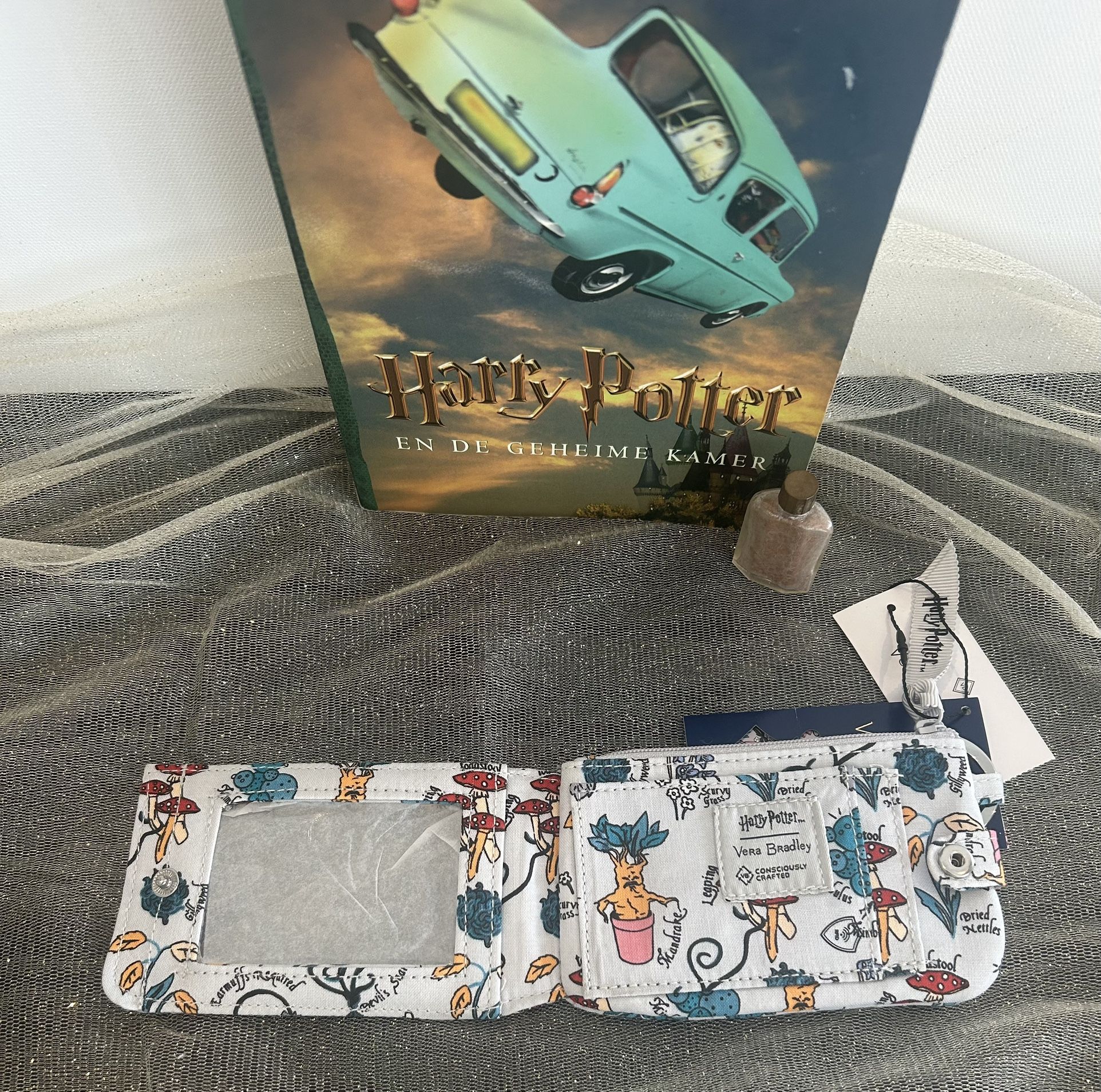 NEW Harry Potter Herbology- Deluxe Zip Case Wallet , Vera Bradley