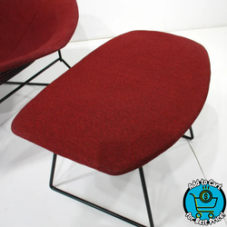 Knoll Bertoia Bird Ottoman Red