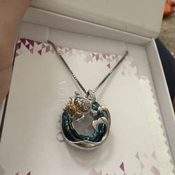 Beautiful Mommy And Me Turtle Necklace