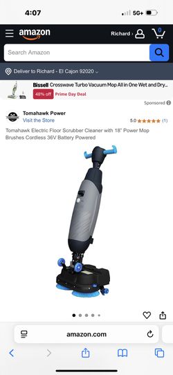 Tomahawk Floor Scrubber Lithium Powered like New