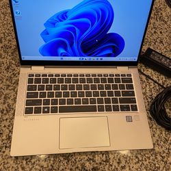 Hp Elitebook X360 Touch Screen 1030 G3 Face Recognition 8gb Ram 256gb Ssd Windows 11.  Works Great.  Very Good Condition  Comes with charger