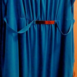 Ladies Sleeveless 2X Dress Slinky Brand With Decorative Belt