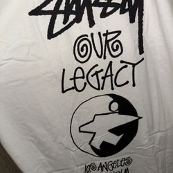 STUSSY OUR LEGACY “WORK SHOP”  T-Shirt SIZE XL  1 BLACK & 1 WHITE 
