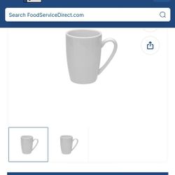 Commercial Coffee Mugs: Buffalo bright white f800 b-14