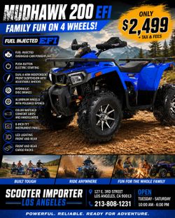 🏕️DENAGO MUDHAWK 200 EFI ATV - FAMILY FUN ON 4 WHEELS! 🔥