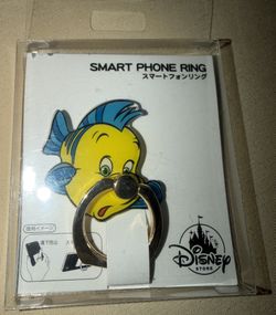 NEW Disney Store JAPAN Little Mermaid FLOUNDER Smart Phone Ring RARE