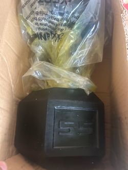 New pair of 55 pounds dumbbells