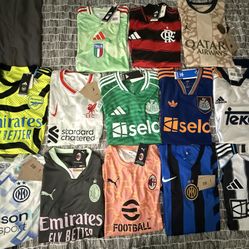 New Mens Adidas / Nike Authentic Soccer Jerseys 