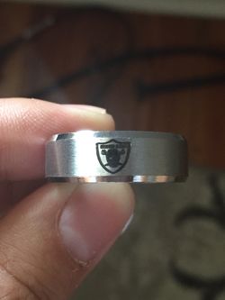 Silver Oakland Raiders Ring